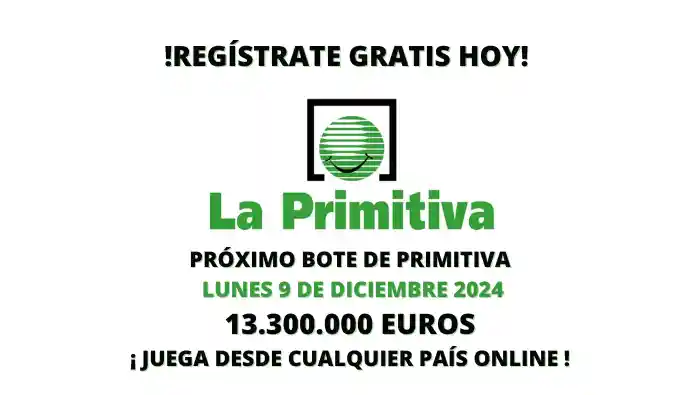 La Primitiva en el extranjero bote 13 300 000 euros