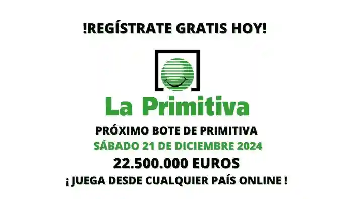 La Primitiva online bote 22 500 000 euros