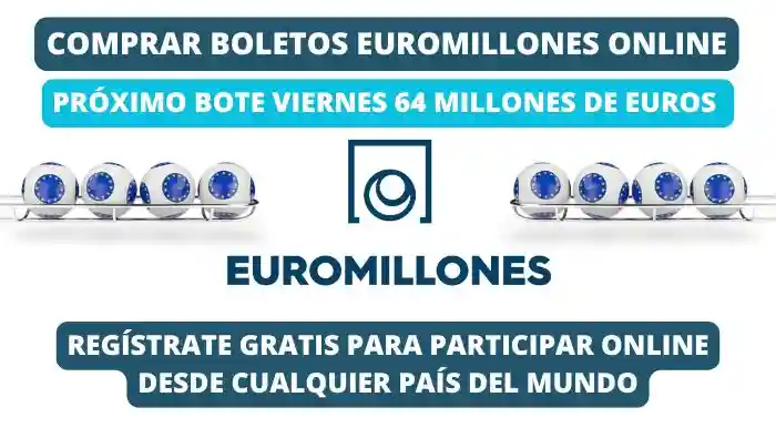 Próximo bote Euromillones online 64 millones