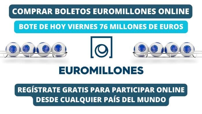 Bote Euromillones hoy viernes 76 millones