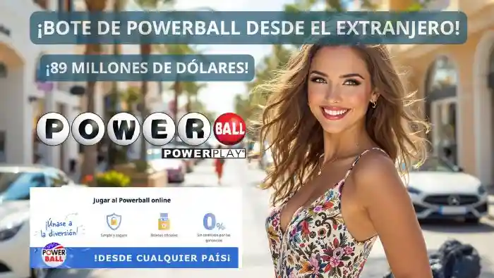 Jugar Powerball desde el extranjero bote 89 millones