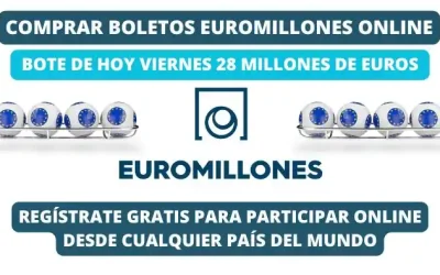 Jugar a Euromillones hoy desde el extranjero bote 28 millones