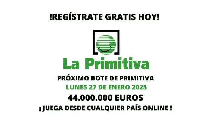 Jugar a La Primitiva desde el extranjero bote 44 millones