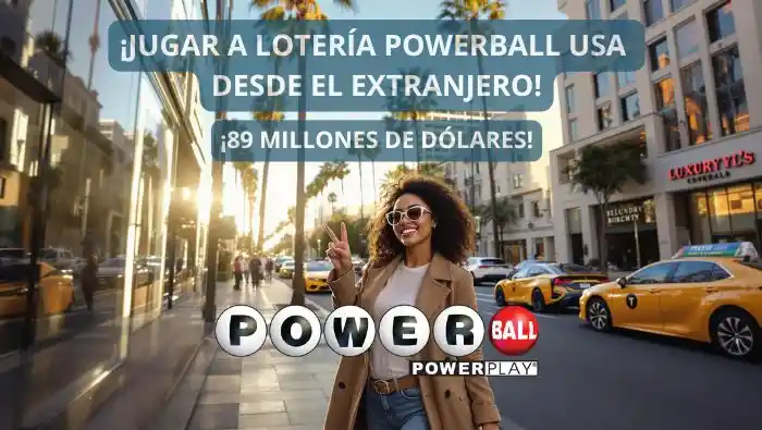 Lotería Powerball USA bote 89 millones