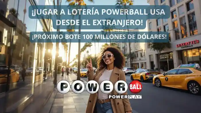 Lotería Powerball USA con bote de 100 millones