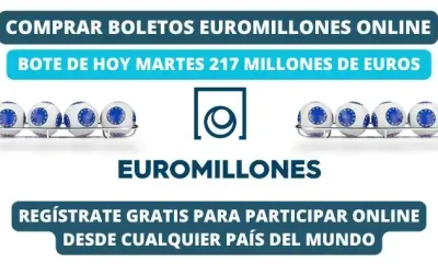 Euromillones hoy martes bote 217 millones