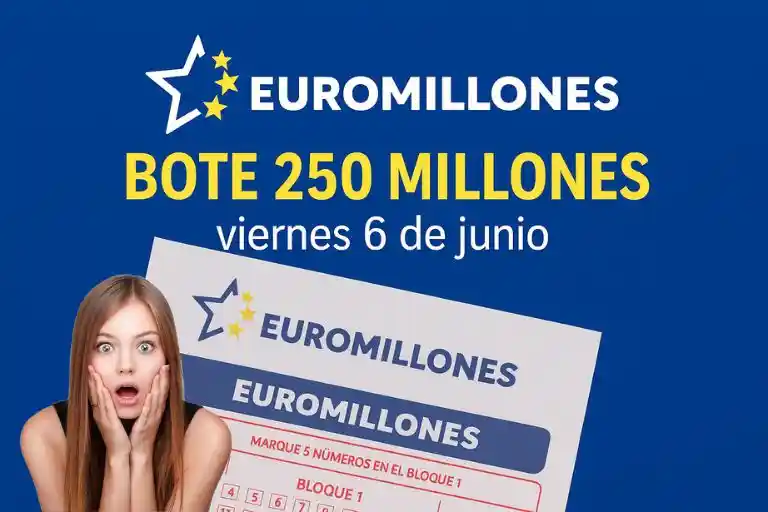 Bote récord Euromillones hoy viernes 6 junio desde el extranjero