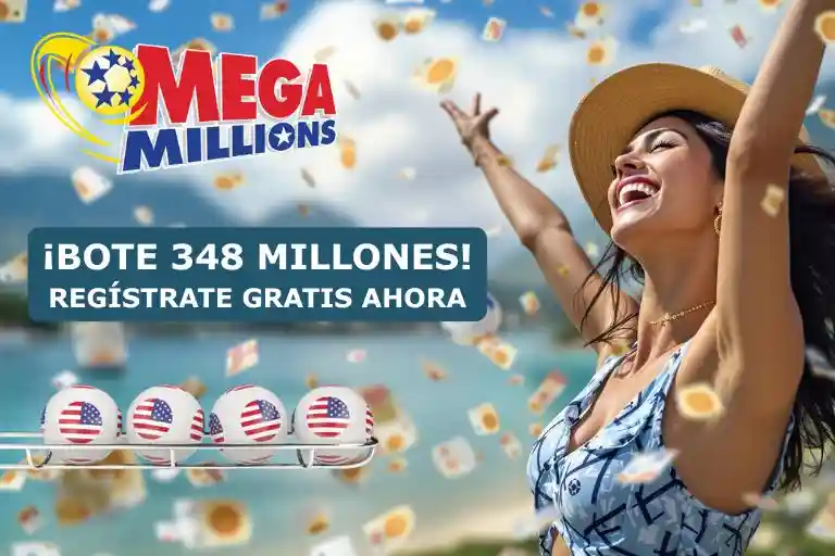 Jugar Mega Millions online bote 348 millones