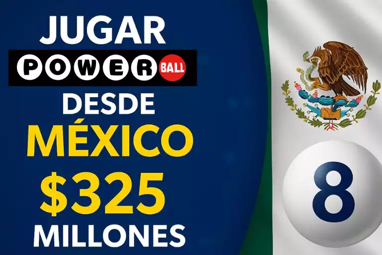 Jugar Powerball desde México bote 325 millones