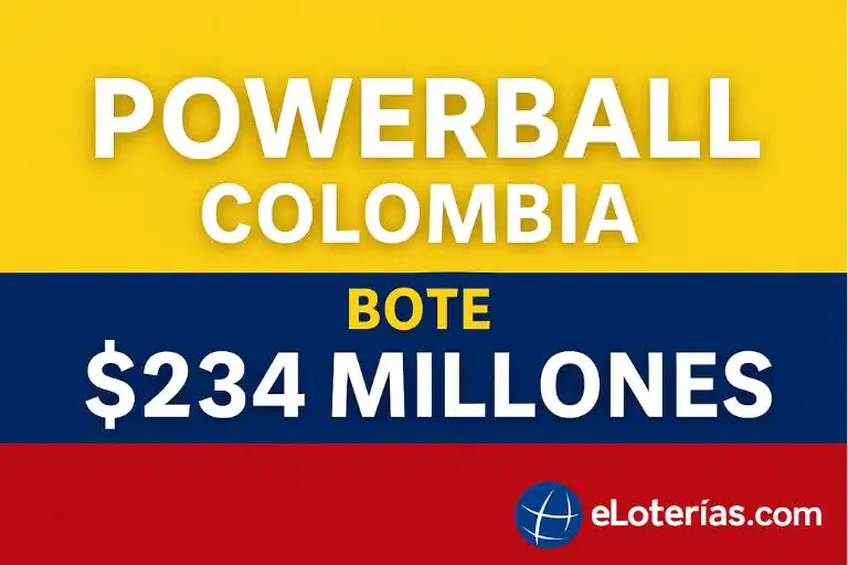 Powerball Colombia bote 234 millones disponible online sin comisiones para jugadores desde Colombia y el extranjero