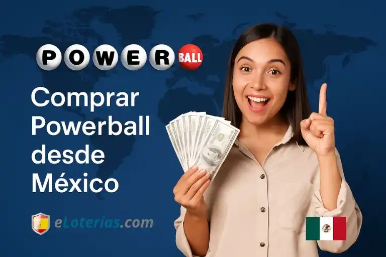 Comprar Powerball desde México pozo 426 millones