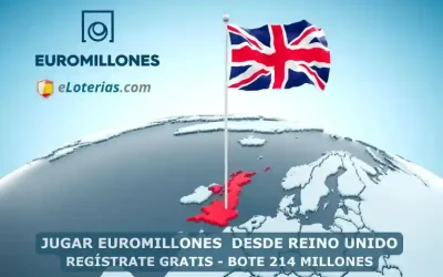 Jugar Euromillones desde Reino Unido bote 214 millones