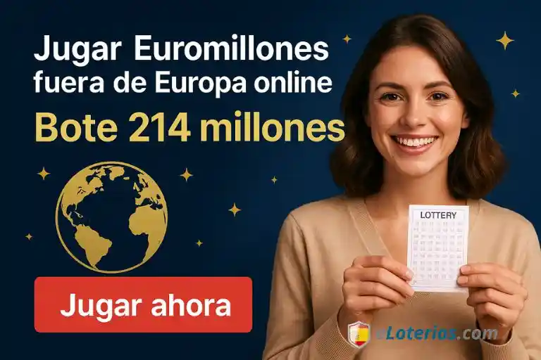 Jugar Euromillones fuera de Europa online bote 214 millones