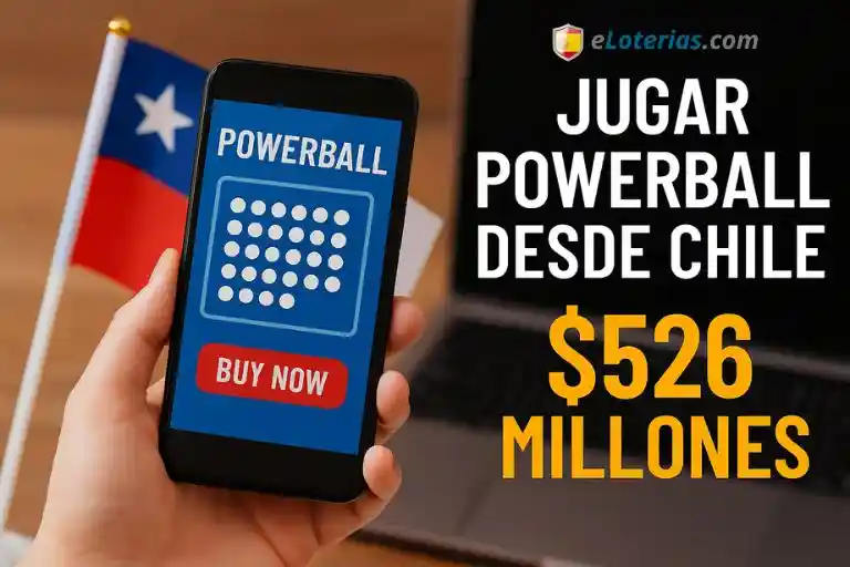 Jugar Powerball desde Chile online y participar en el pozo acumulado de 526 millones