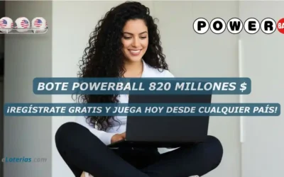 Loteria Powerball online: Nuevo bote sube a 820 millones