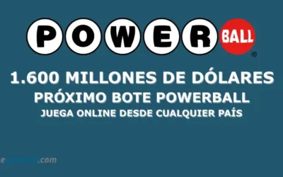 Jugar al Bote de Powerball desde España 1600 Millones