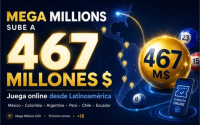 Jugar Mega Millions online: el próximo bote sube a 467 millones de dólares