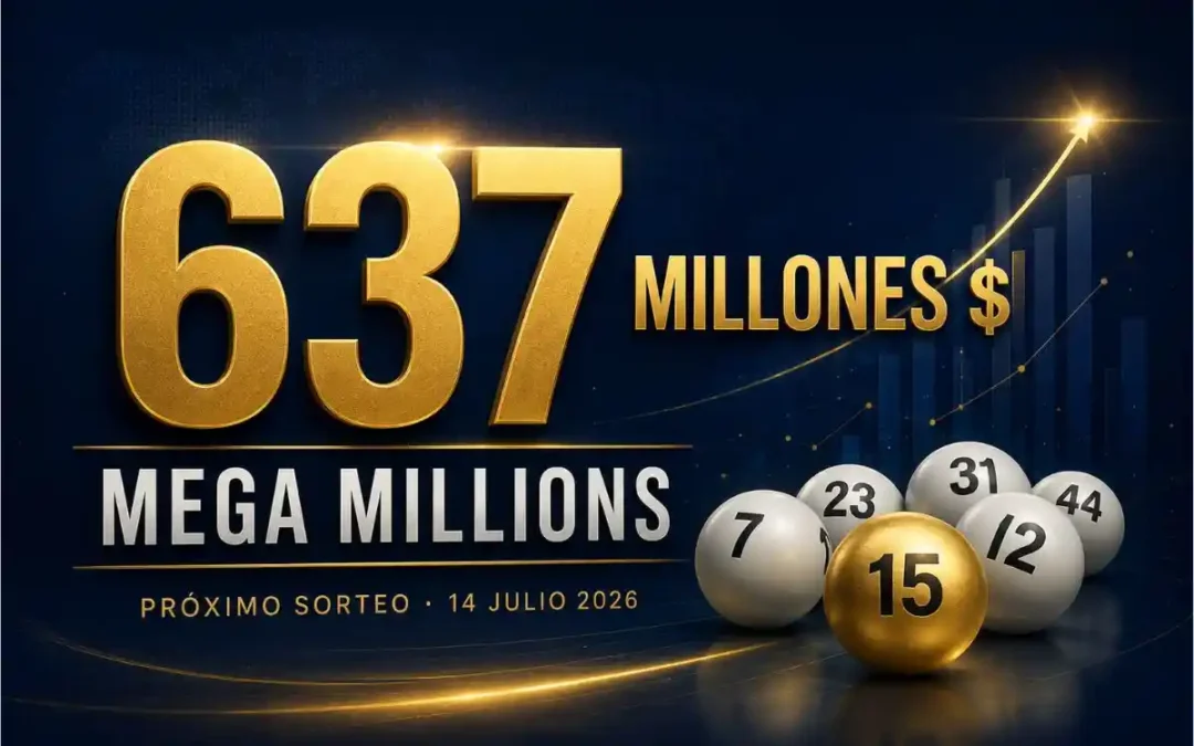 Mega Millions alcanza un bote de 637 millones de dólares para el próximo sorteo