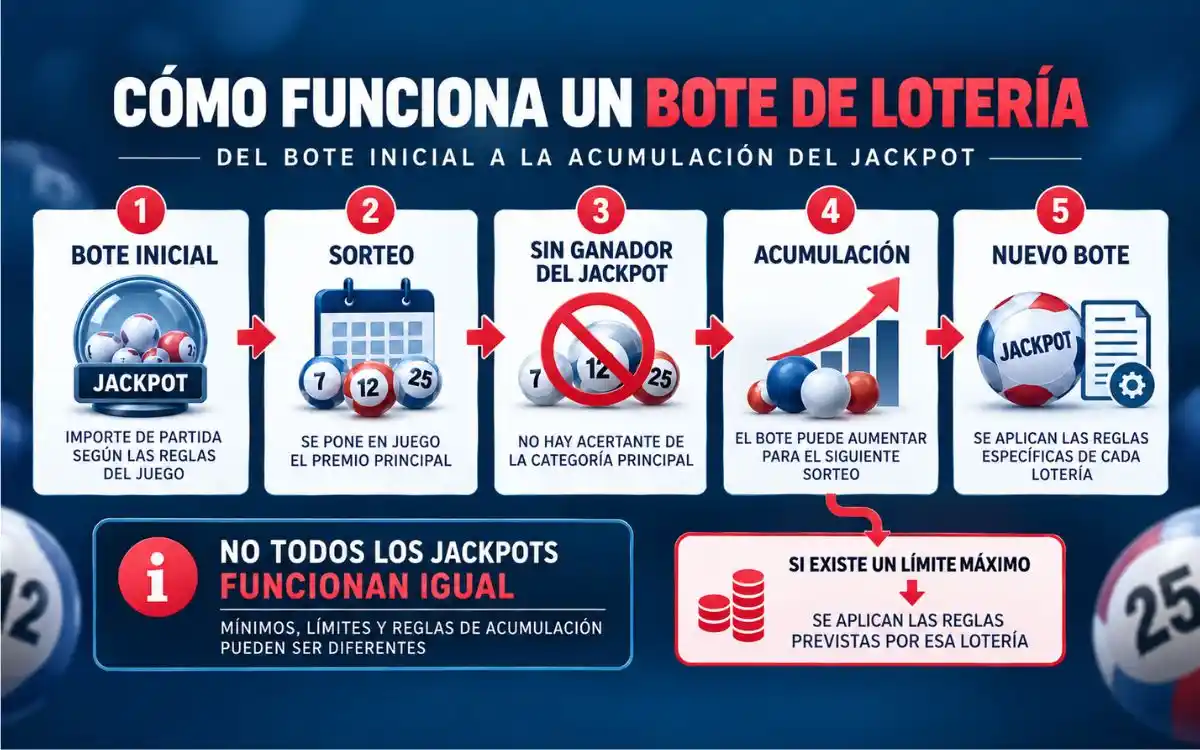 Cómo funciona un bote de lotería Cómo funciona y se acumula un bote de lotería cuando no hay ganador