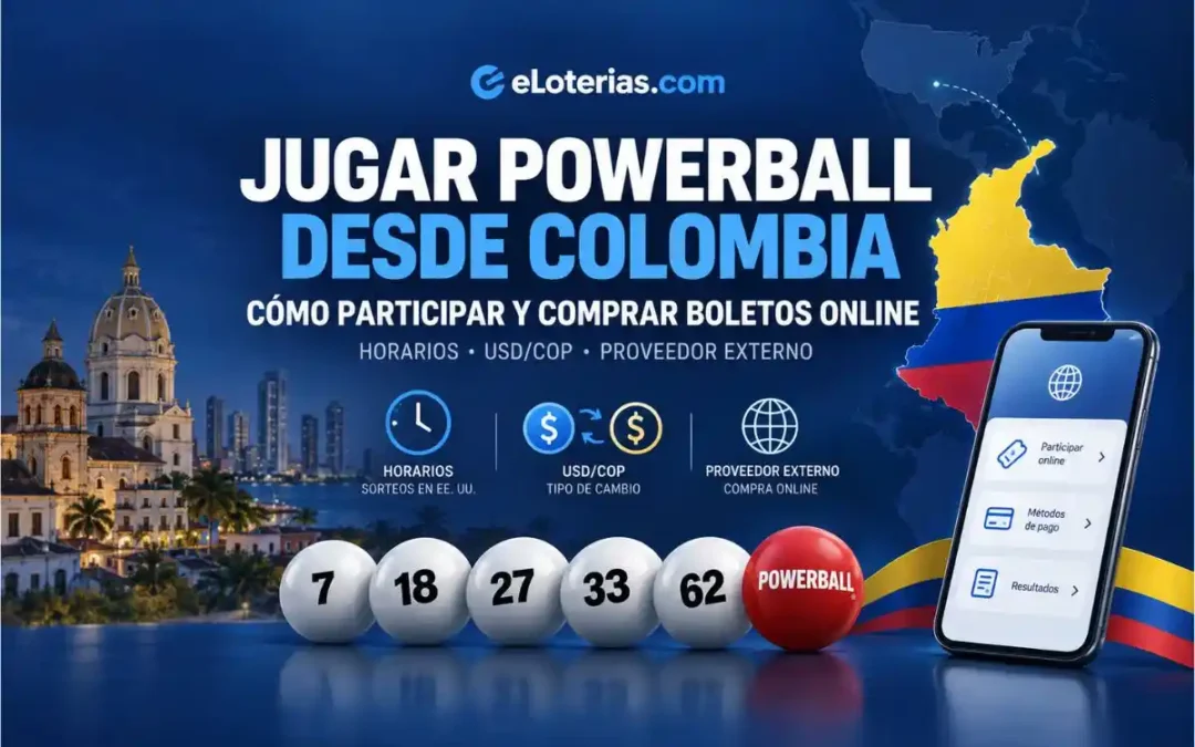 Jugar Powerball desde Colombia y comprar boletos online mediante un proveedor externo
